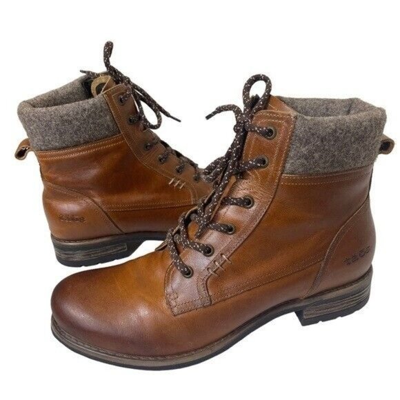 Taos Cutie Women’s  Brown Leather Hiking Gorpcore Size 8.5 - Picture 2 of 12